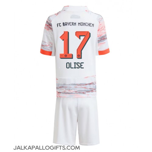 Bayern Munich Michael Olise #17 Vieras Peliasu Lasten 2025-26 Lyhythihainen (+ Lyhyet housut)